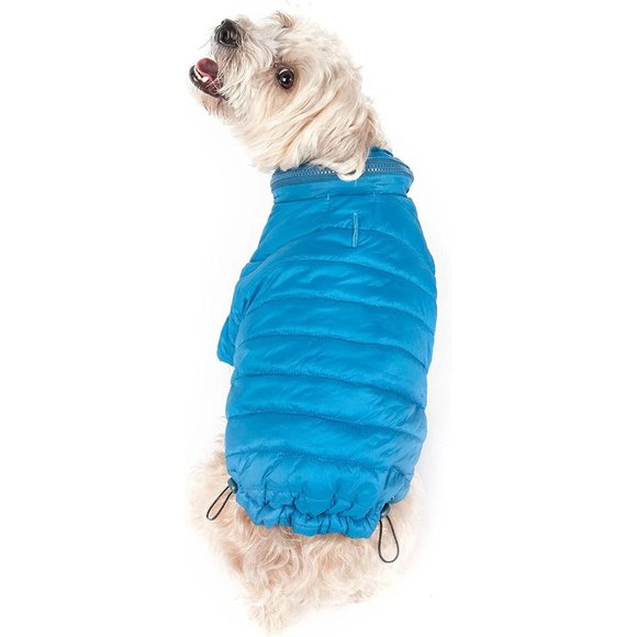 Pet Life Packable Light Weatherproof Coat XL 22-24" Sporty Avalanche - Picture 1 of 4